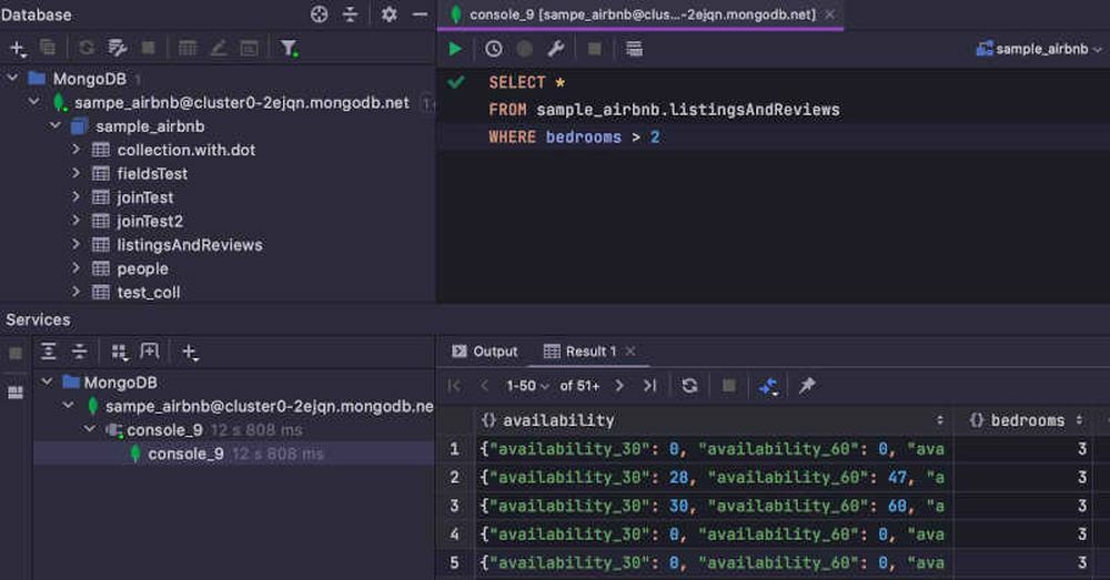 Интерфейс MongoDB
