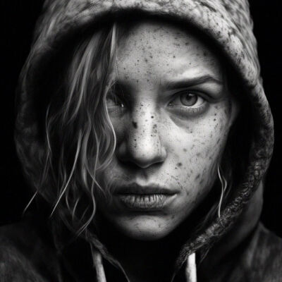 Example of YandexART generating detailed human faces in various contexts