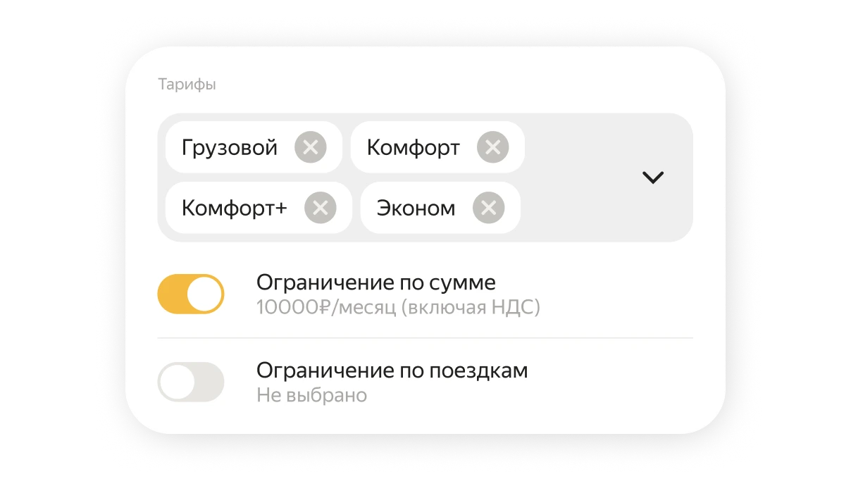 Яндекс Такси для бизнеса