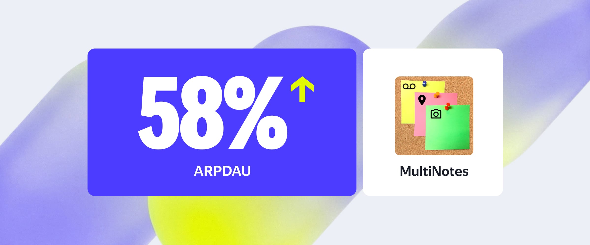 52% growth indicator with upward arrow, logo with pen and grid for Skanvord.ru