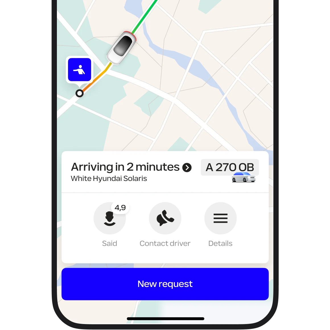 Track your driver in real time