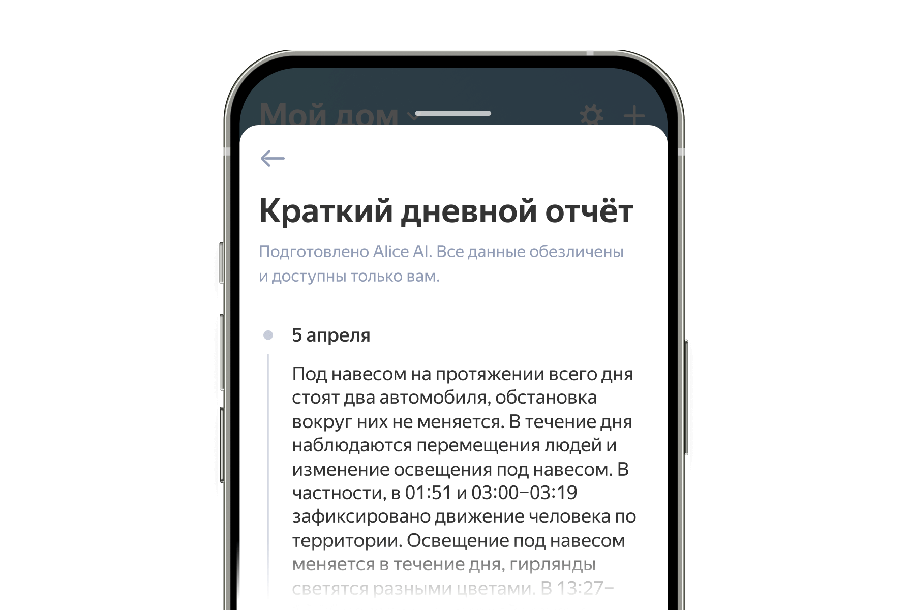 Краткий дневной отчёт