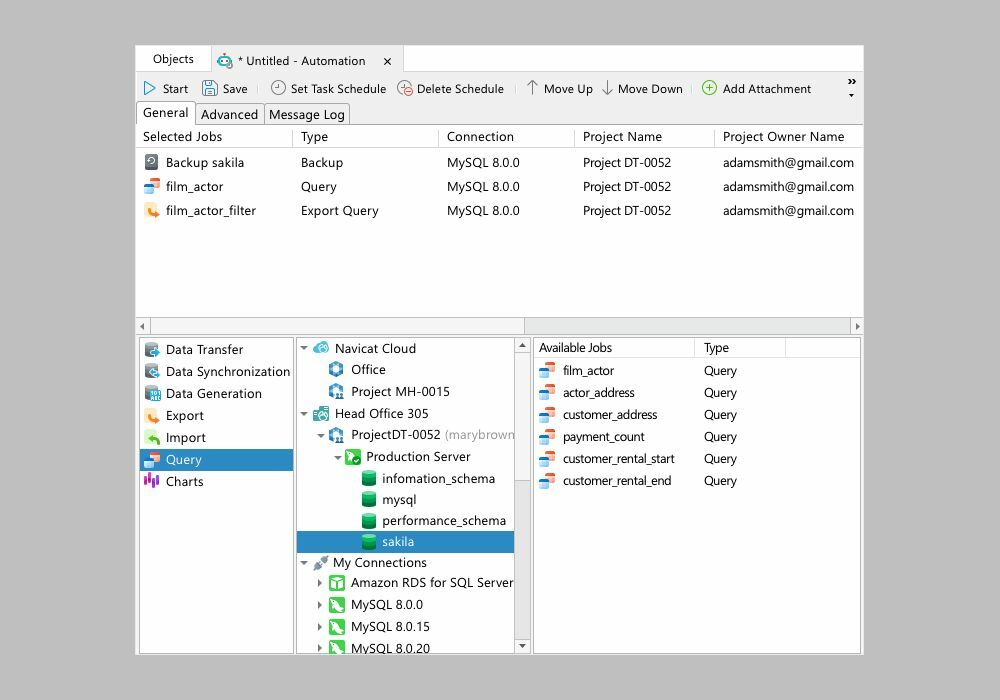Интерфейс MySQL