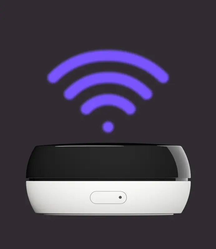 Подключается по Wi-Fi