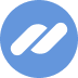 Logo: stylized yellow arrow on blue circular background