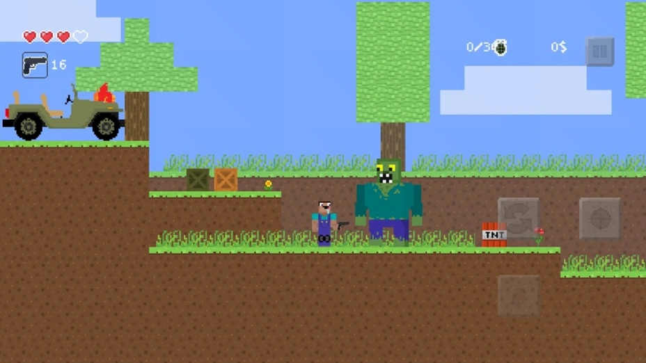 Noob vs zombie shooter