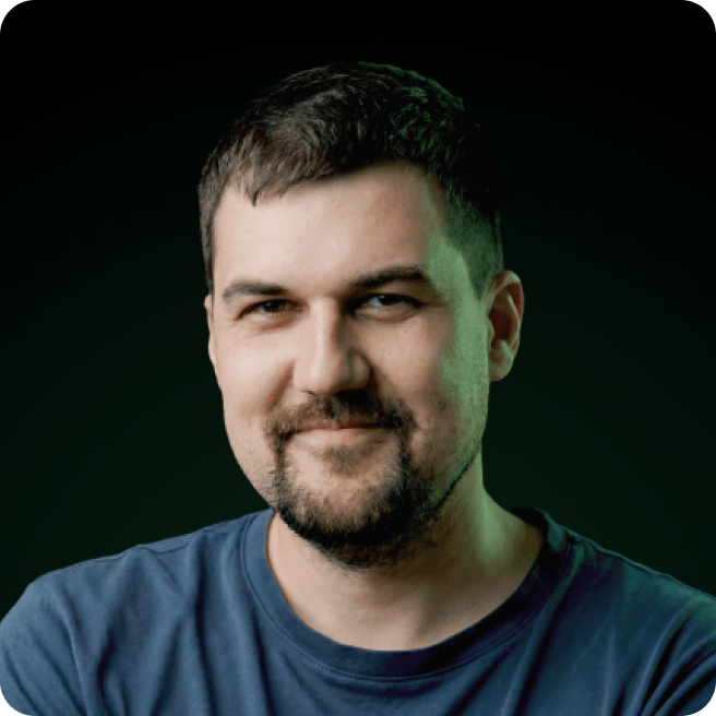 Схематичный силуэт человека на тёмном фоне: круг — голова, овал — туловище.