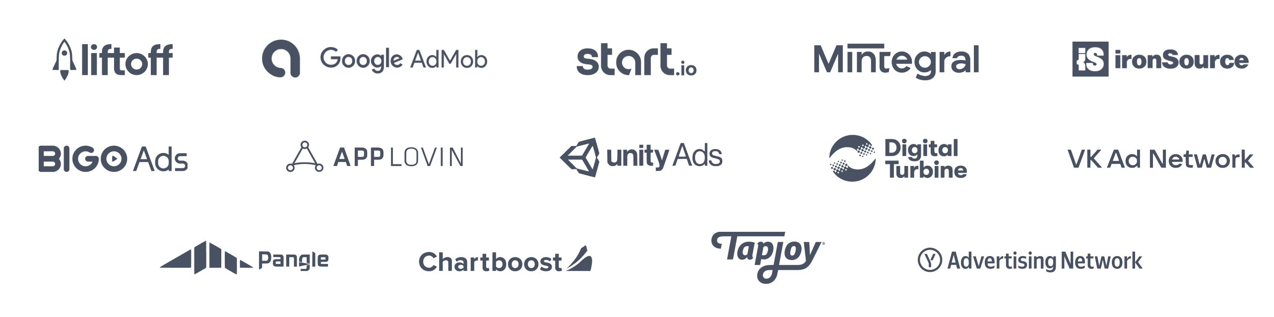 Logos Monetize any app, anywhere