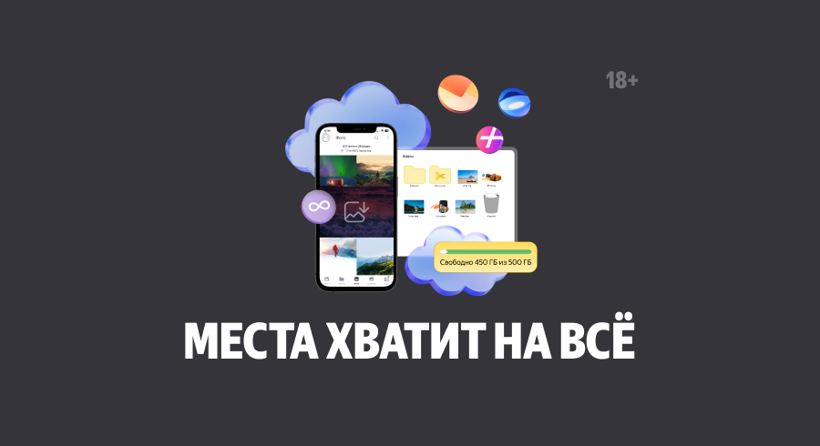 Плюс с опцией «Яндекс 360»