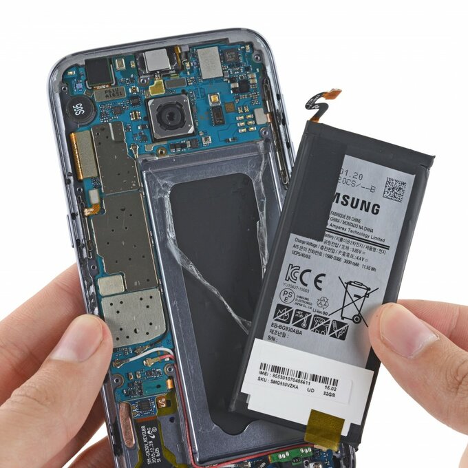 Замена аккумуляторной батареей Samsung