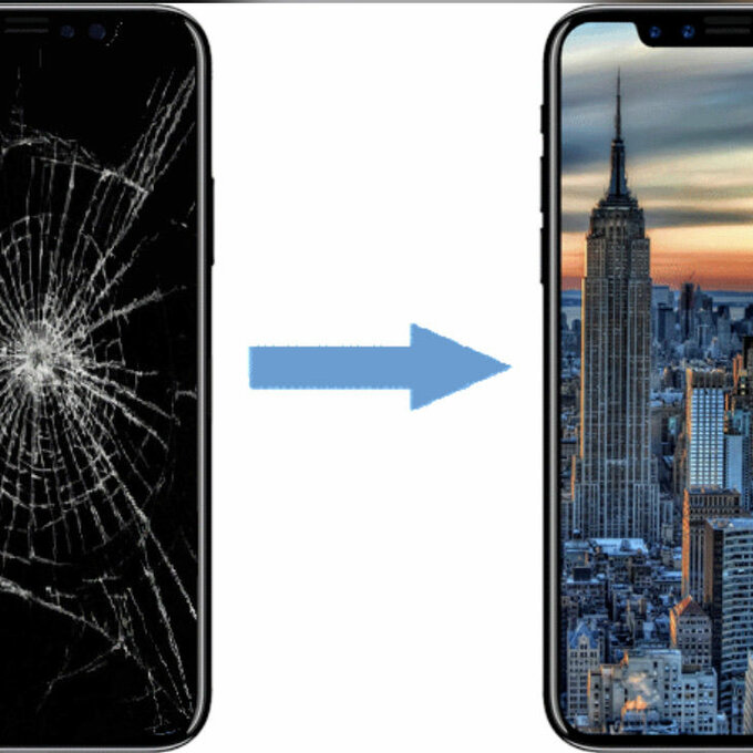 Замена дисплея(тачскрина) iPhone-android