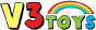 Логотип V3Toys игрушки