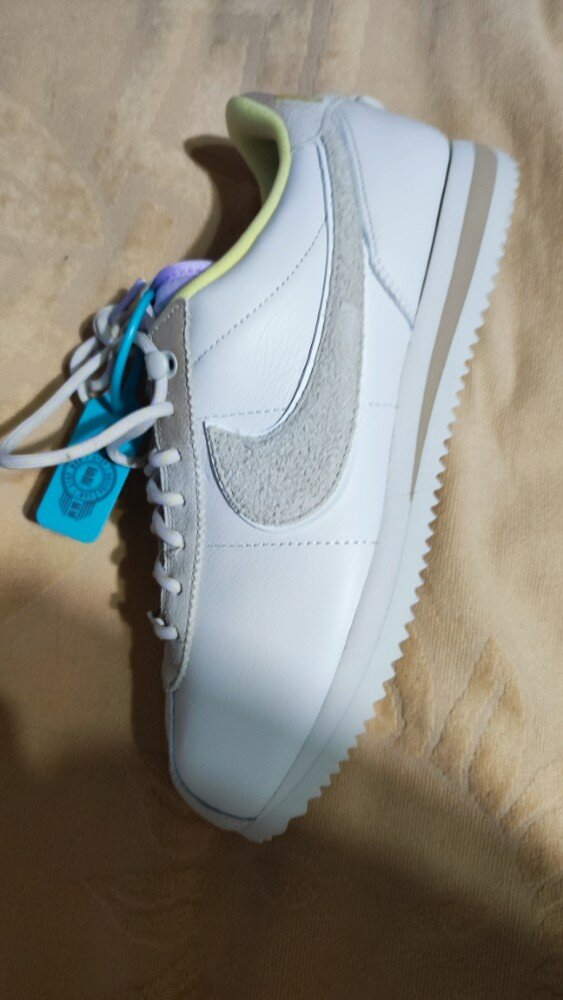 custom review-Nike Cortez 23 Low Топ Беговые кроссовки Унисекс Бежевый Белый Фиолетовый Желтый