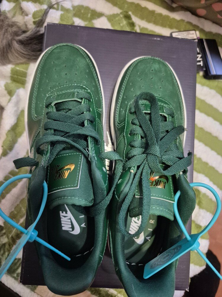 custom review-Nike Air Force 1 Low Топ Скейтборд Кроссовки Женские Зеленые