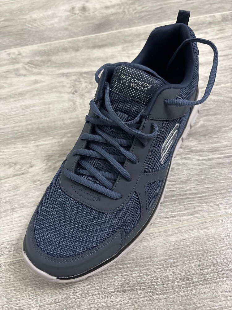 custom review-Skechers TRACK Low Top Casual Men's Marine Blue