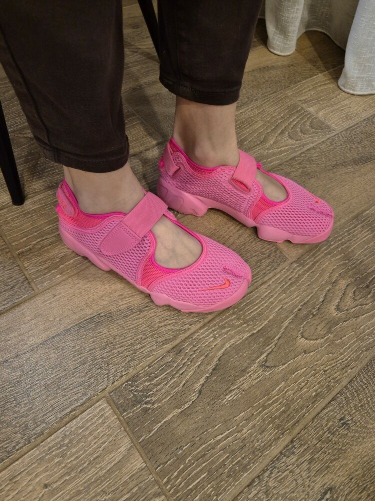 custom review-Nike Air Rift BR Дышащие Спортивные Сандалии Женские Розовые