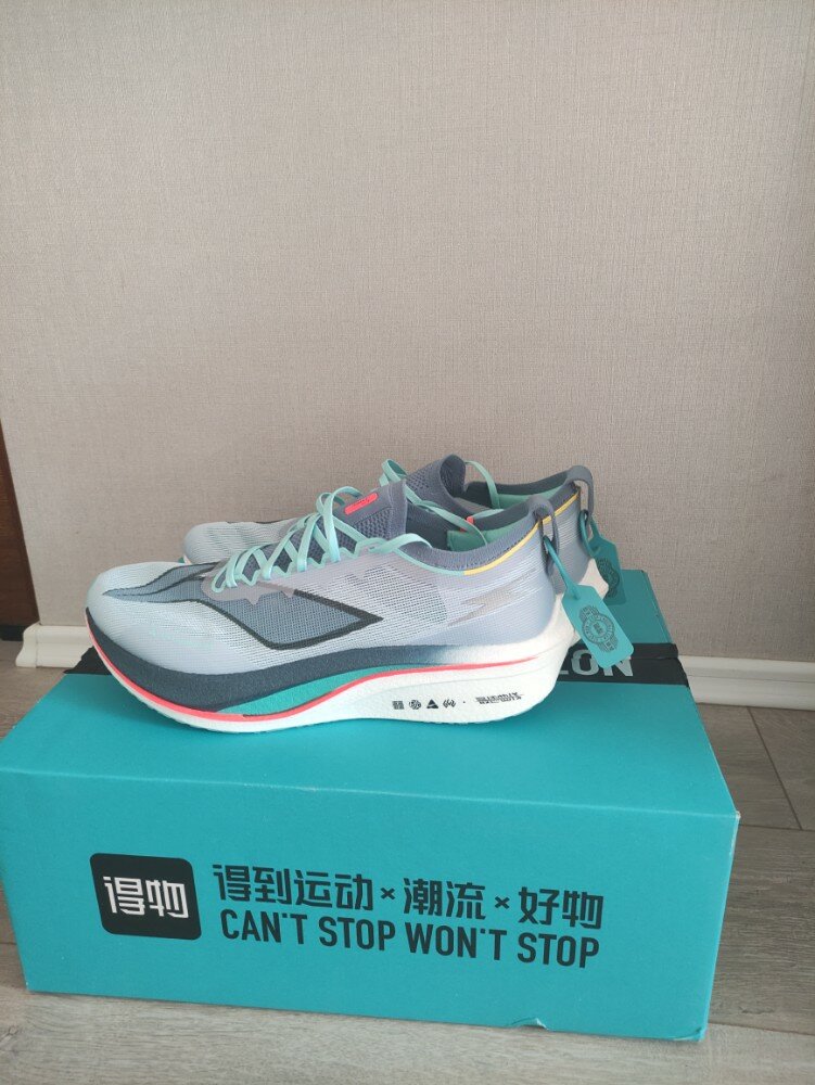 custom review-Feidian 4 Elite Подкладка Амортизаторы Shock Absorbers Противоскользящие Устойчивые к истиранию Низкий Топ Беговые кроссовки Мужские Облачно-голубой