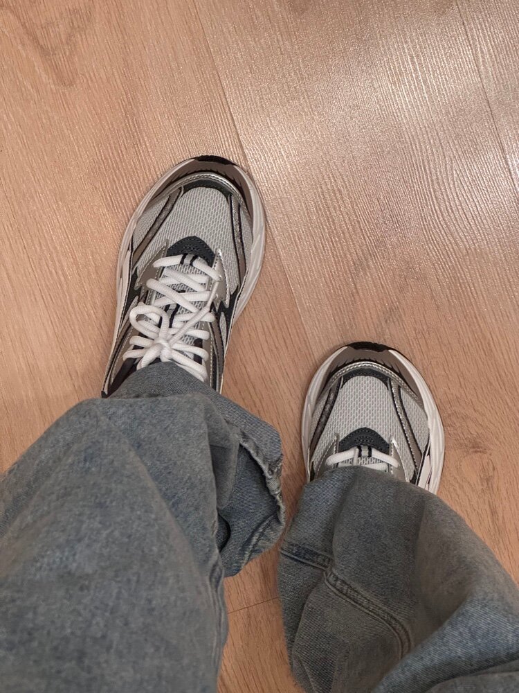 custom review-PUMA Morphic Дышащий Низкий Топ Кроссовки с Толстой Подошвой Унисекс Серый Белый Черный