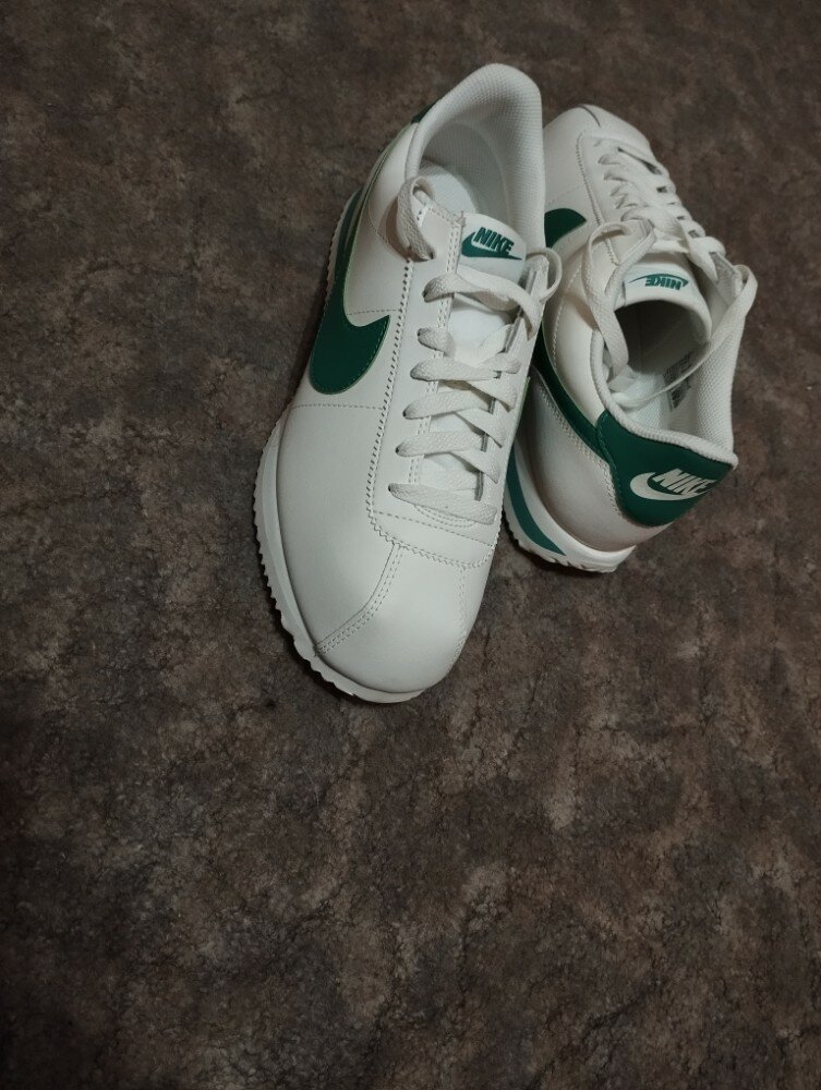 custom review-Nike Cortez Устойчивый к истиранию Низкий Топ Повседневная Городская Коммутерская Беговая Обувь Мужская Белый Зеленый