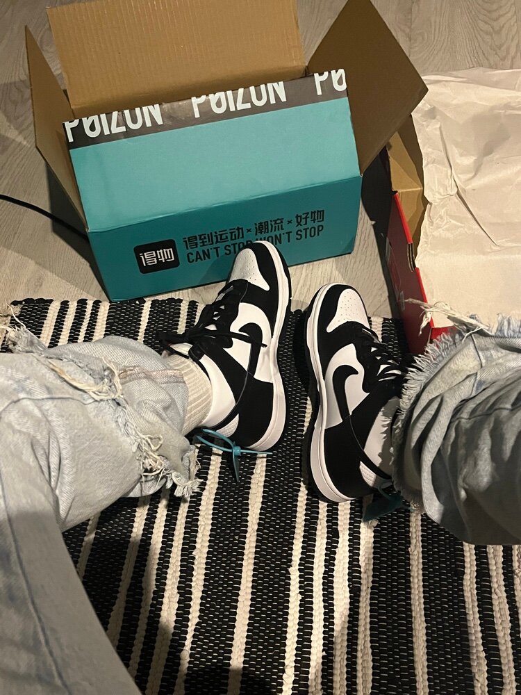 custom review-Nike Dunk High Топ Скейтборд Кроссовки Женские Черный Белый