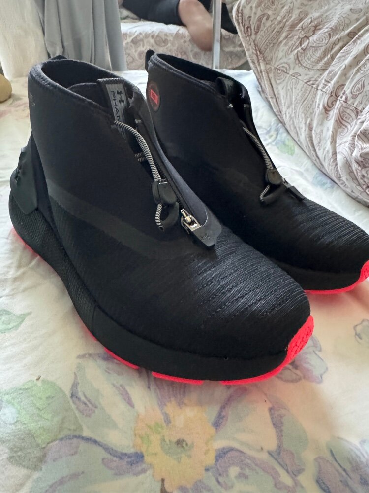 custom review-Under Armour HOVR Phantom 3 Устойчивый к истиранию Дышащий MID Беговые кроссовки Унисекс Черный