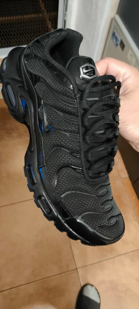 custom review-Nike Air Max Plus Амортизация Низкий Топ Повседневный Городской Коммутирование Беговые кроссовки Мужской Черный