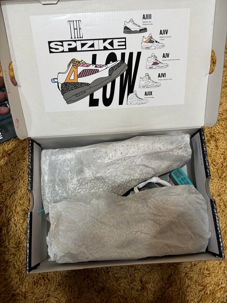 custom review-Джордан Spizike Нижняя юбка Устойчивая к истиранию Низкий Топ Винтажные баскетбольные кроссовки Мужской Коричневый