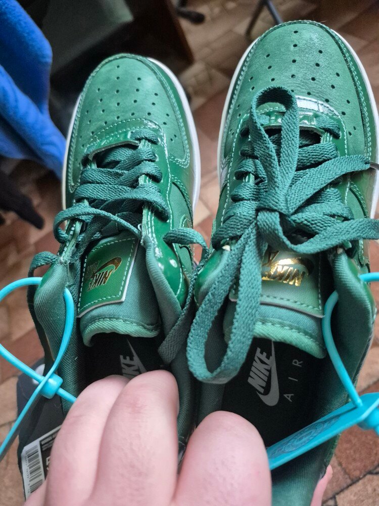 custom review-Nike Air Force 1 Low Топ Скейтборд Кроссовки Женские Зеленые