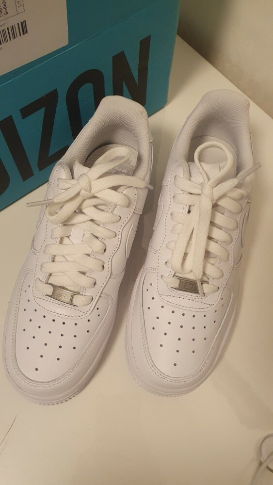 custom review-Nike Air Force 1 'Triple White' Устойчивые к истиранию низкие скейтборд-кроссовки Женские Чисто белый