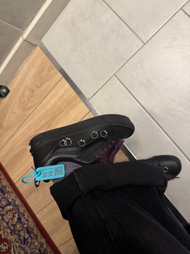 custom review-VANS Knu Skool Low Топ Скейтборд Кроссовки Унисекс Черный