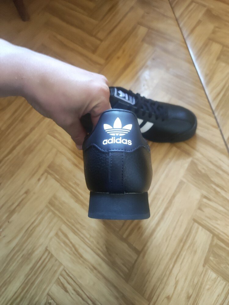 custom review-Adidas Originals Samoa Slip-Resistant Abrasion-Resistant Low-Top Skateboard Shoes Unisex Black White