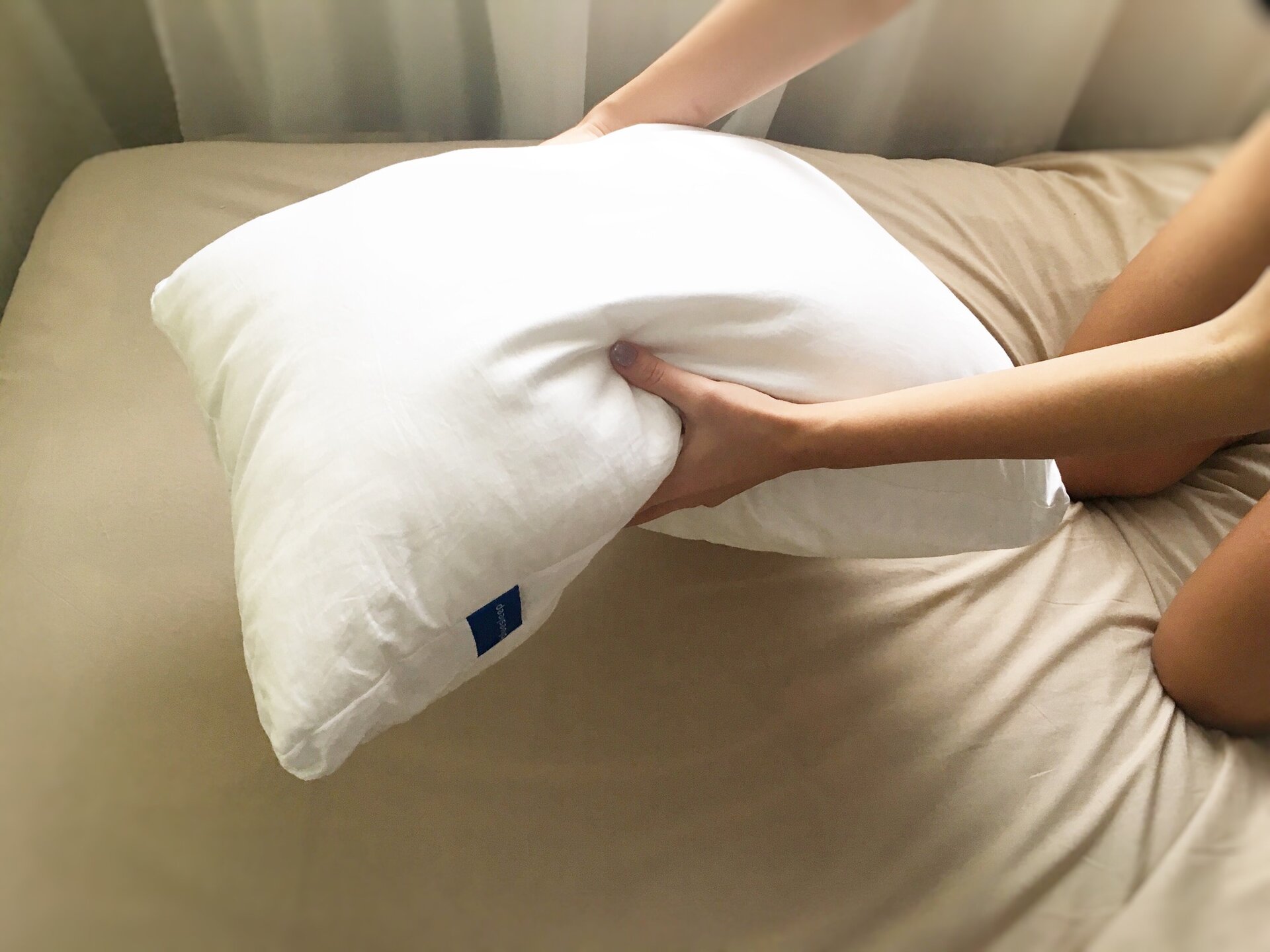 Купить Подушка Blue Sleep Double Pillow 50 х 70 см белый по низкой цене