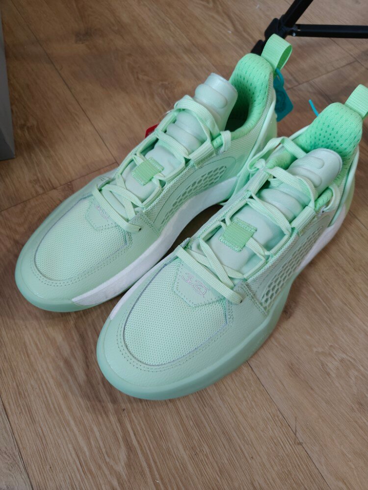 custom review-LiNing All City 12 Encore Low Топ Баскетбольные кроссовки Мужской Энергичный зеленый