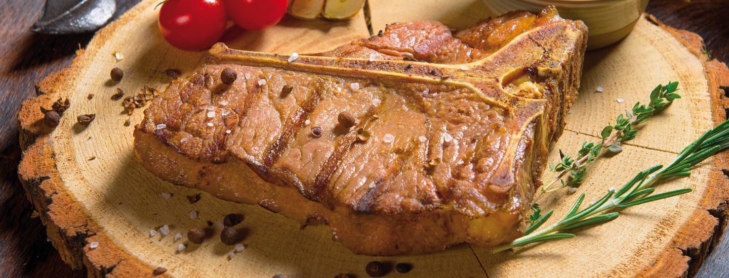 Стейк на гриле