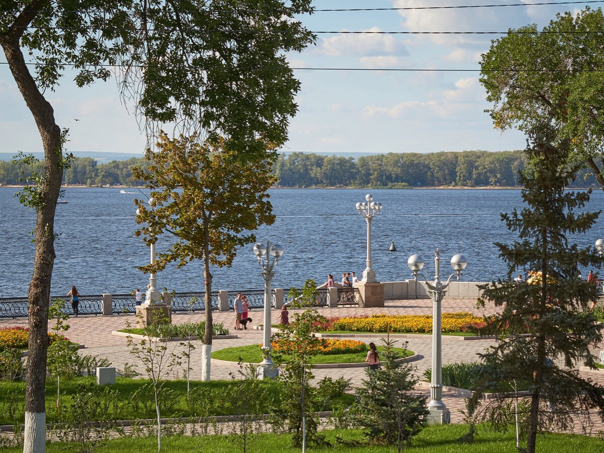 Самарская набережная считается одной из самых красивых в России.
