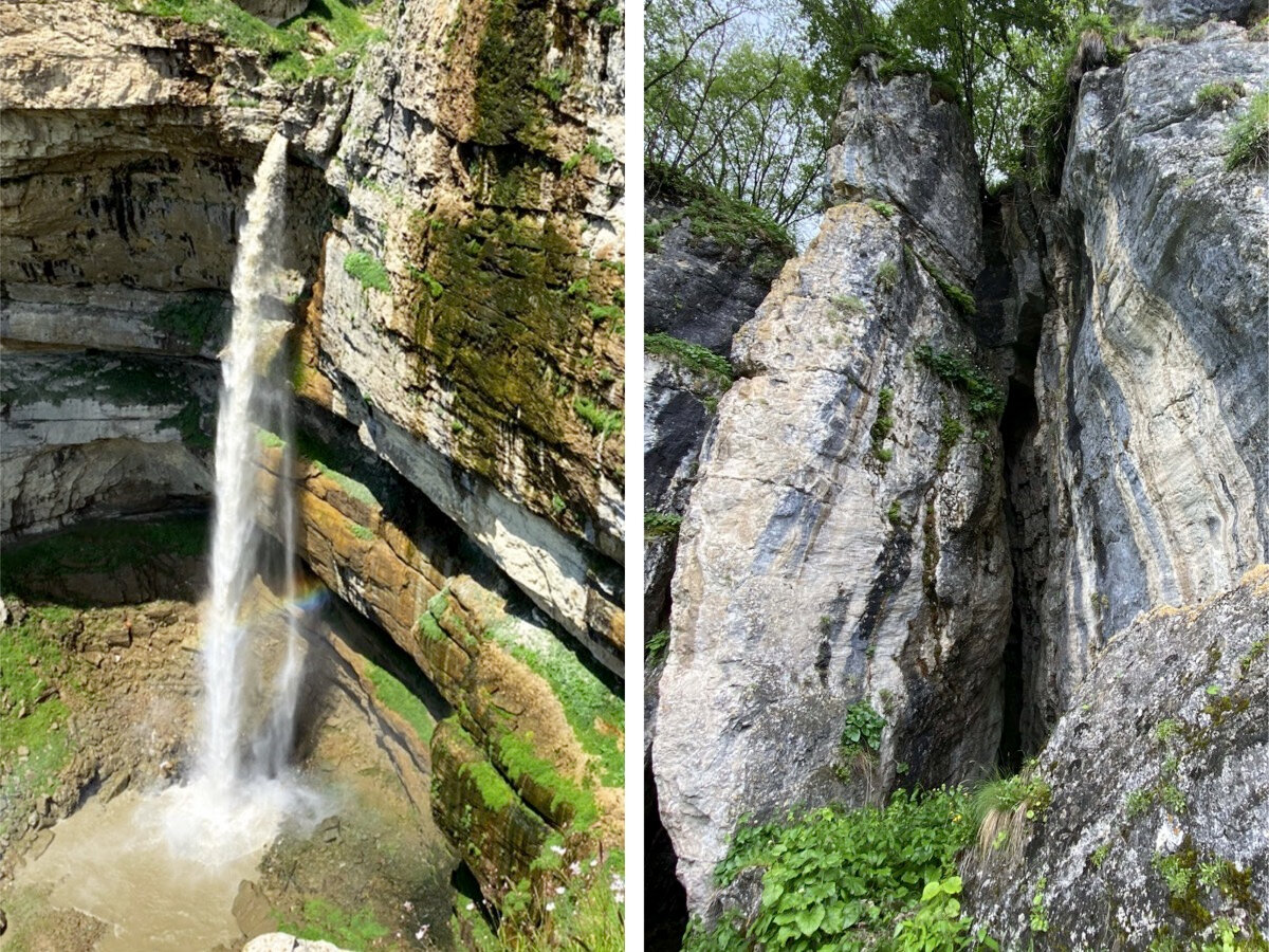 В каньоне есть несколько водопадов, на фото — тот, что побольше