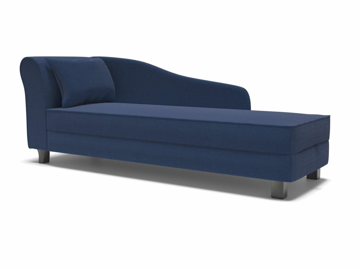 Диван кушетка Soft Element Ольгерд левый Dark Blue, рогожка, диван софа, мягкая, с ящиками для хранения белья, на кухню, на дачу, в комнату