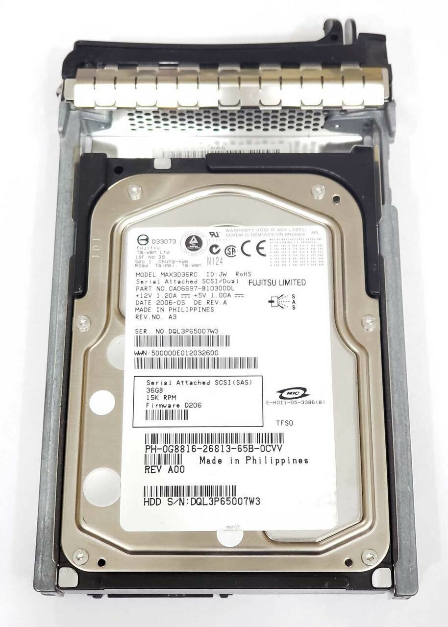   Fujitsu 36,4Gb (U300/15000/8Mb) SAS 3,5 MAX3036RC