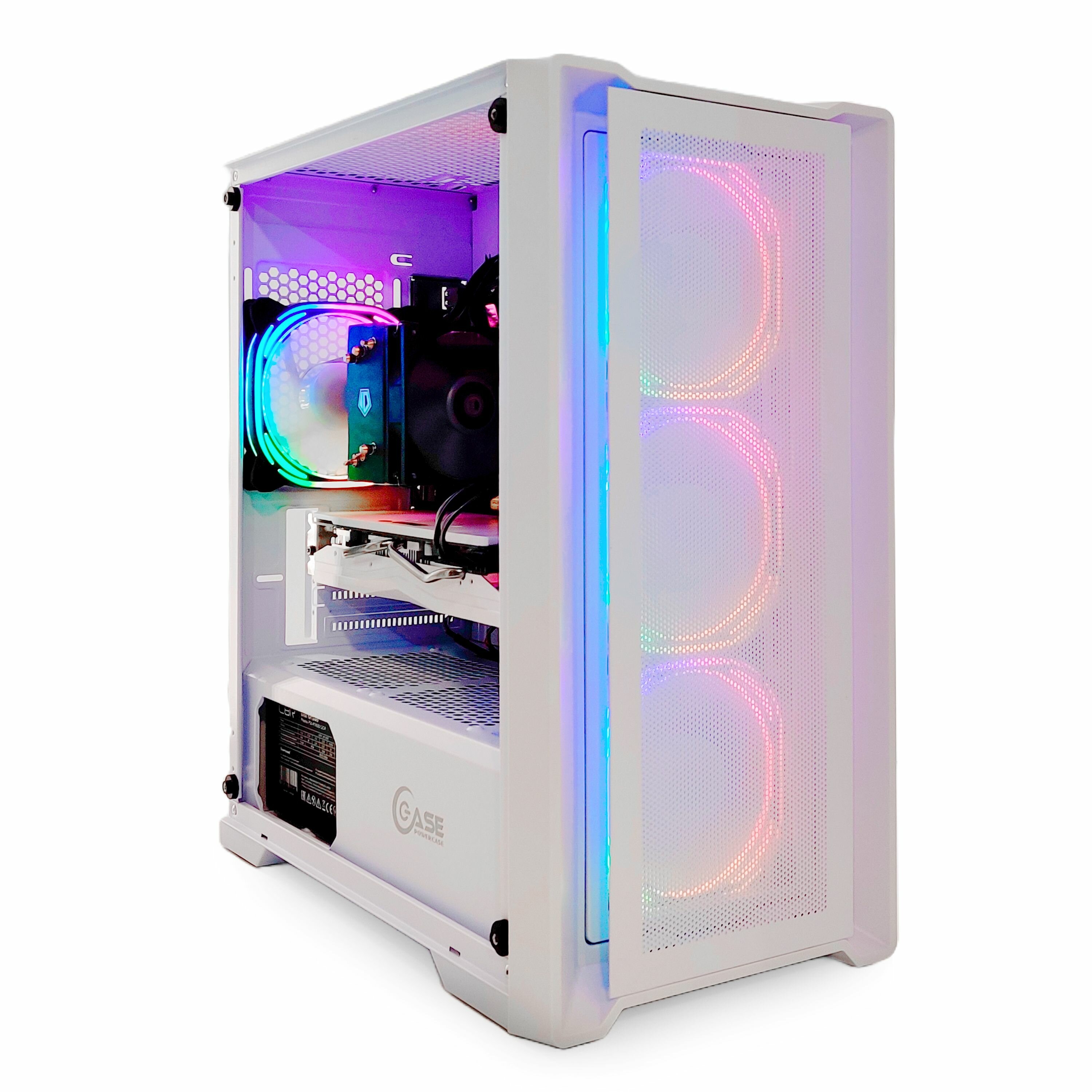 Игровой PC юкомс i7 4770 RX 6500 XT 4GB SSD 120GB 16GB DDR3 БП 450W win 10 pro White game case