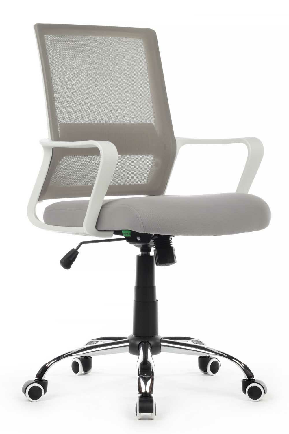 Компьютерное кресло Riva Chair RCH 1029MW Белый пластик/Серая сетка