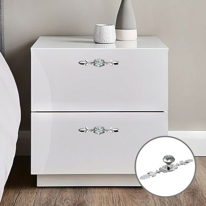 фото Ручка кнопка CAPPIO, d=30, L=168 мм, цвет хром