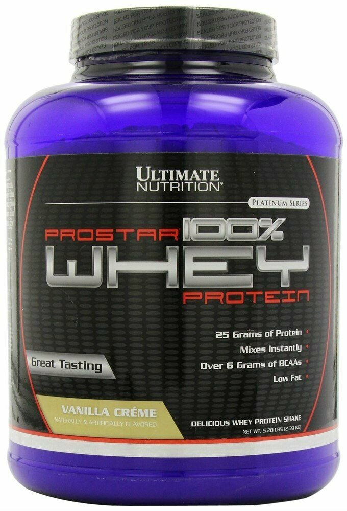 Ultimate Nutrition 100% Prostar Whey Protein (2390г) Ваниль