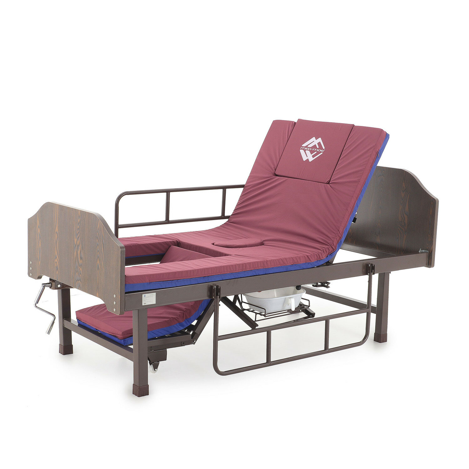 Кровать медицинская функциональная с механическим приводом E-49 (MosMed-E-49) для лежащих больных