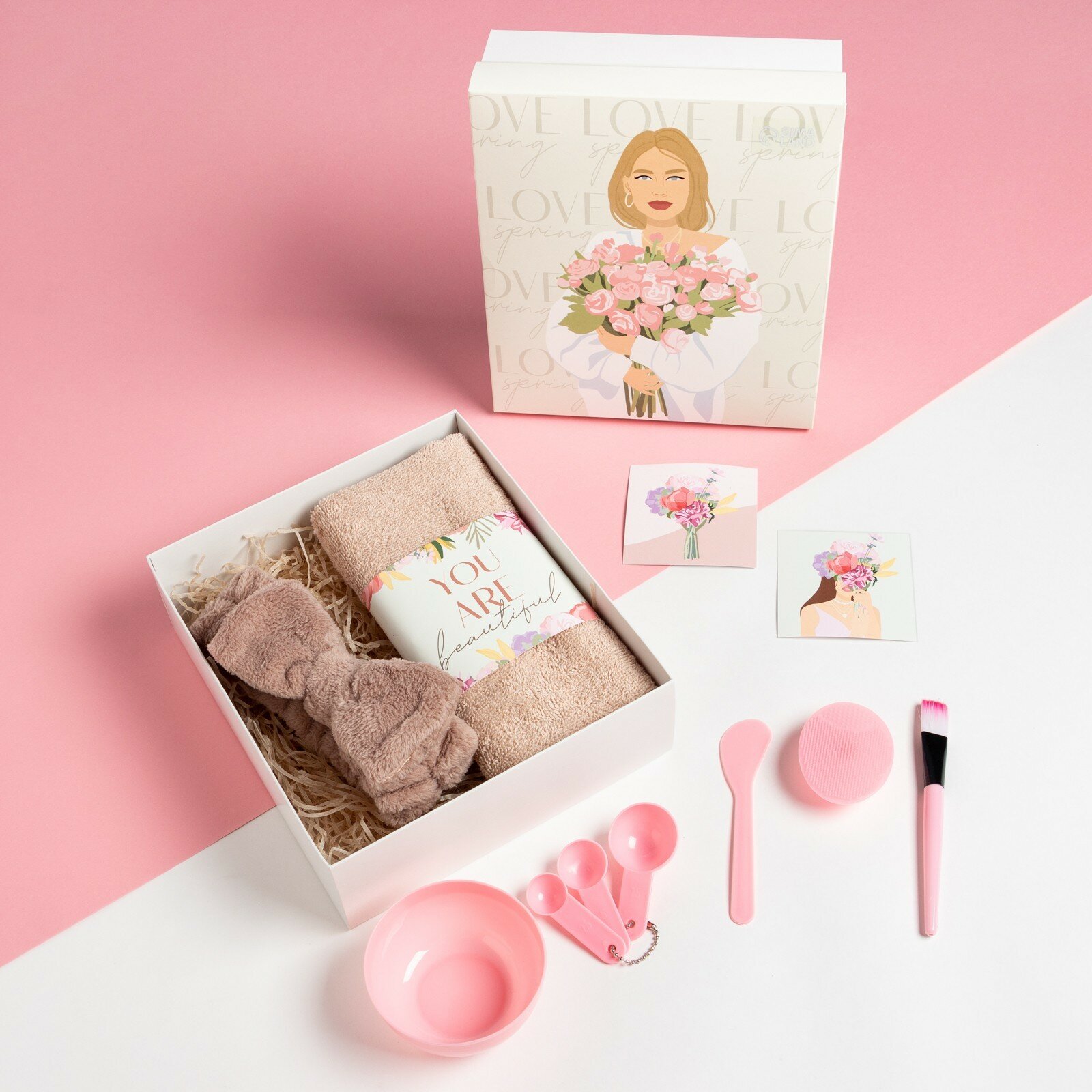 фото Набор подарочный Spring, полотенце и аксессуары