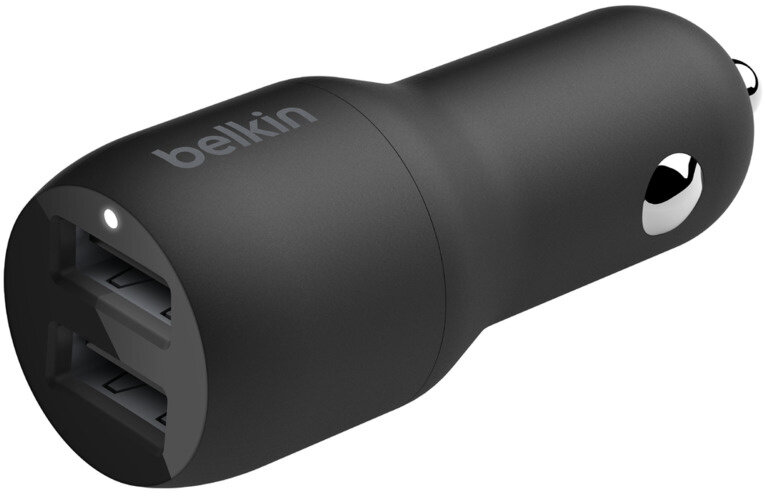 Автомобильное зарядное устройство BELKIN 2 USB-A , 12W X2, черный (CCB001btBK)