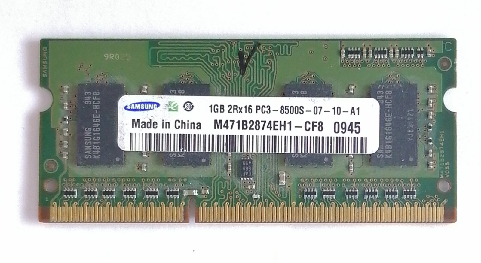 ОЗУ-DDR 3 1Gb (2Rx16 PC3-8500S-07-10-A1) (снятый. оригинал)