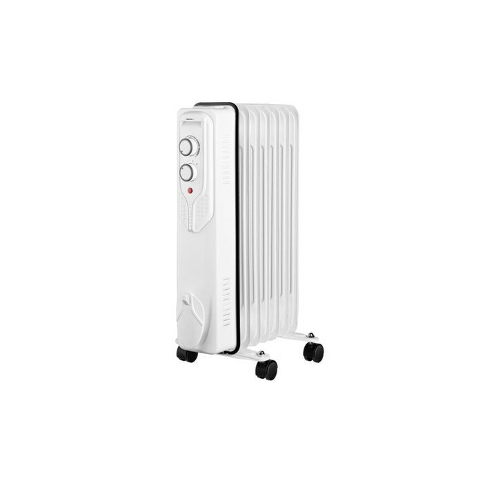 фото Обогреватель Centek CT-6205, масляный, напольный, 1500 Вт, 15 м², 7 секций, белый