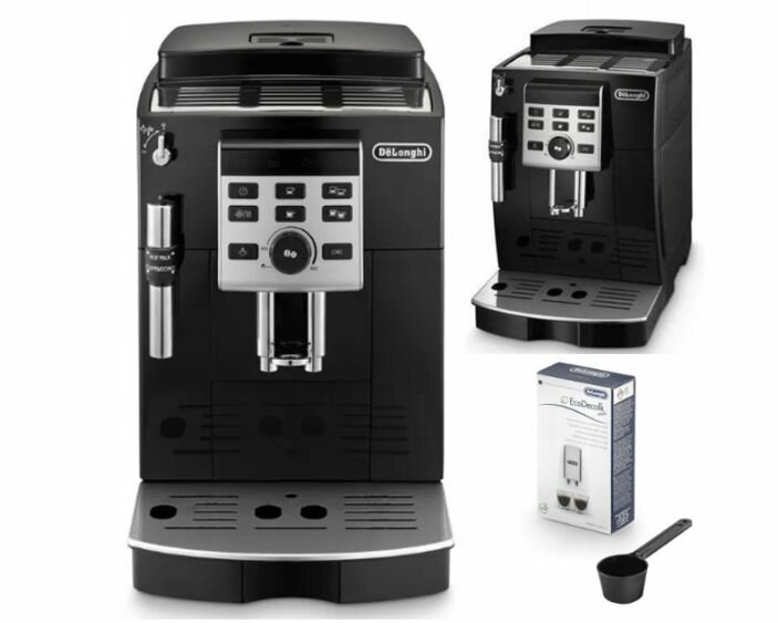 Кофемашина автоматическая DeLonghi ECAM23.120.B 1450 Вт, черный/серый - фотография № 1