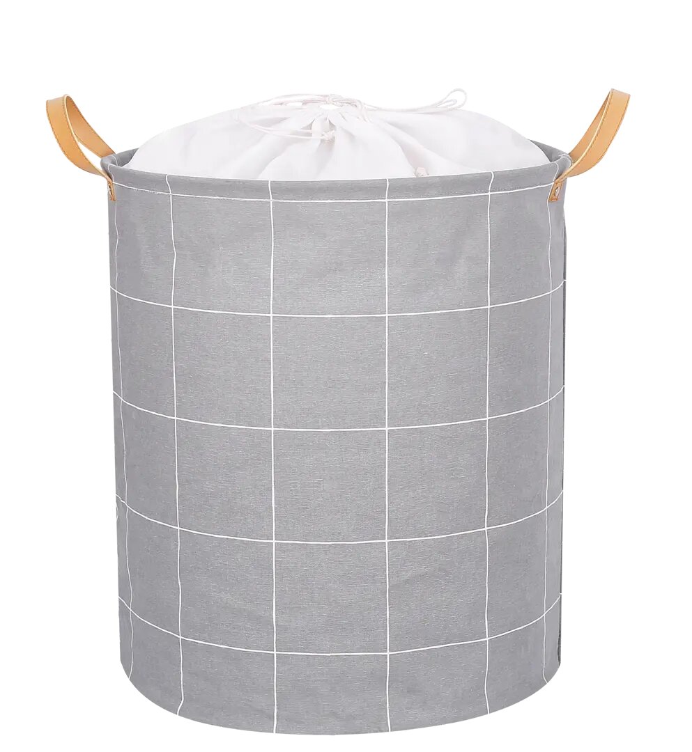 фото Корзина для белья Sensea Soft 60 л цвет серый