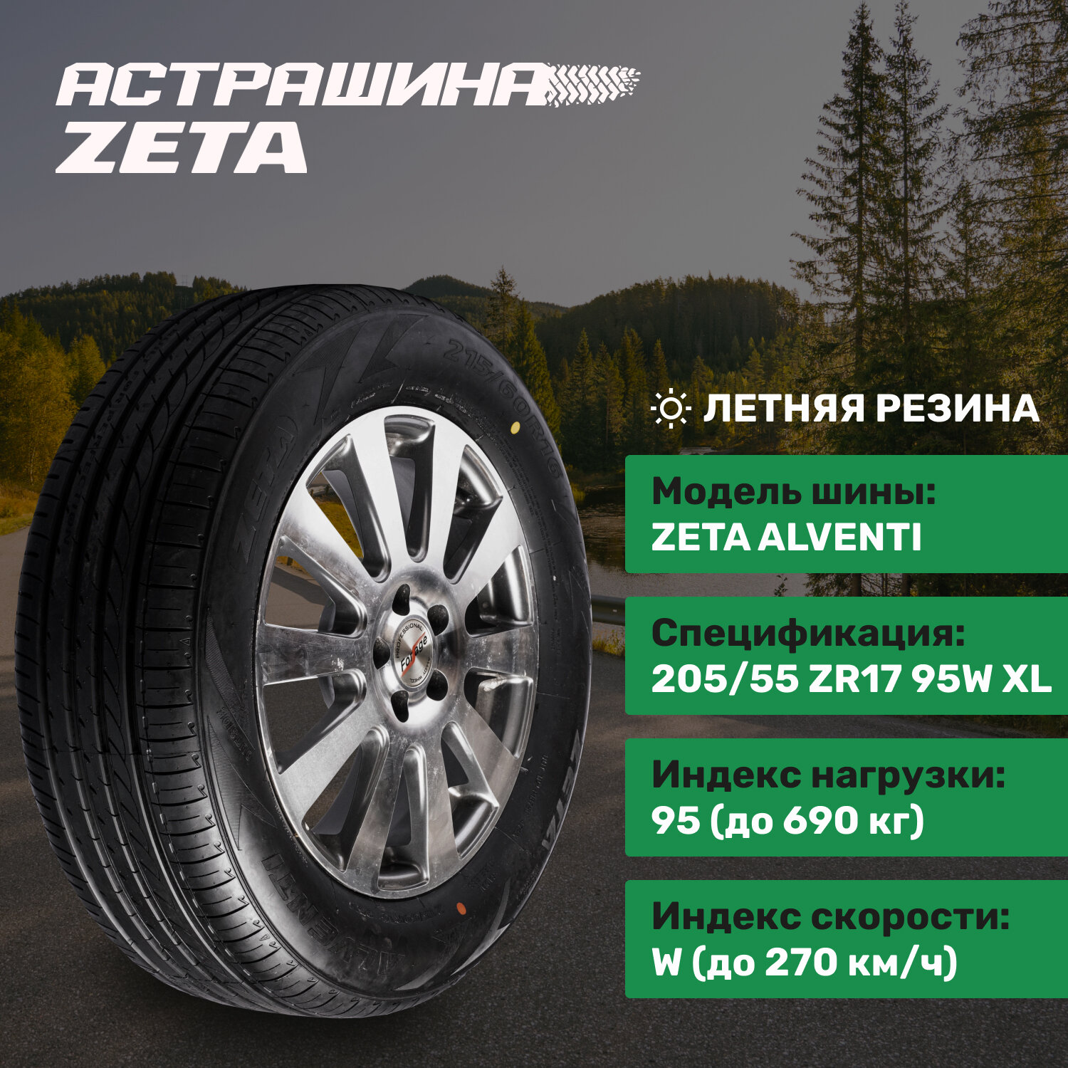 ZETA Alventi 205/55ZR17 95W XL